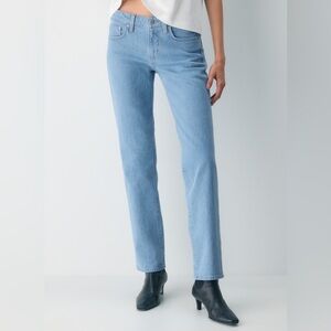 Aritzia Denim Forum Tilda Lo-Rise Straight Jeans